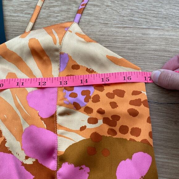 NWT Christian LaCroix Satin Multicolor Animal Print Crop Top Size Large - Picture 2 of 5